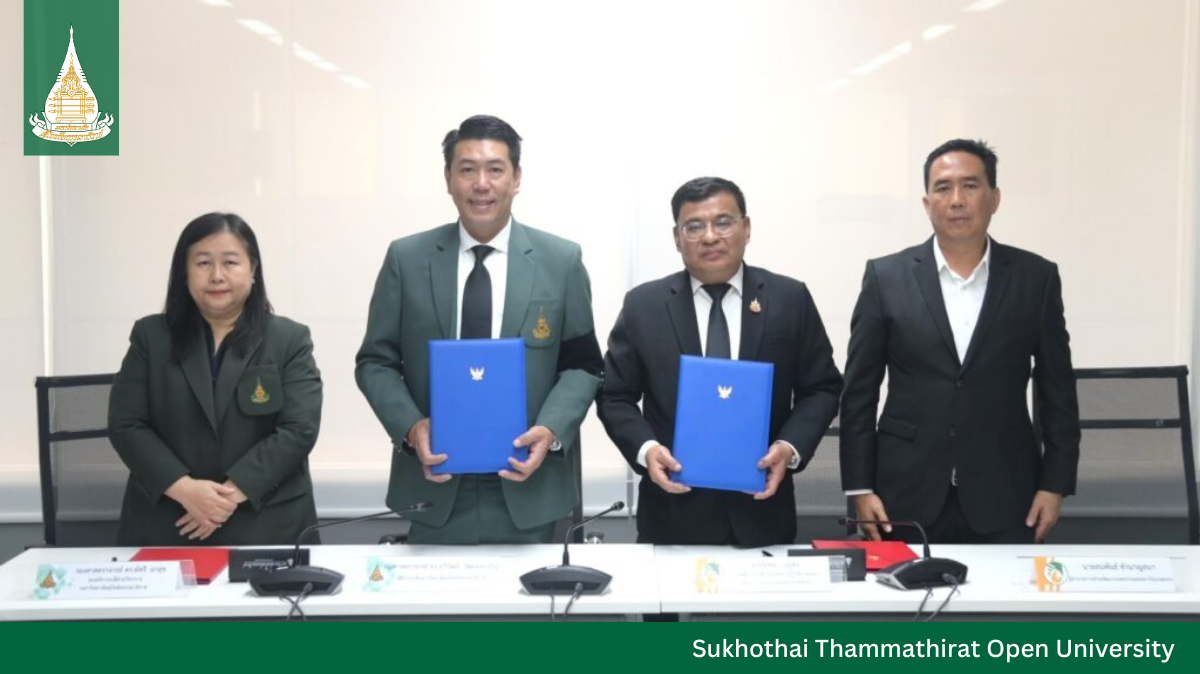 STOU Partners with Rubber Authority of Thailand to Elevate Education and Innovation for Farmers Nationwide